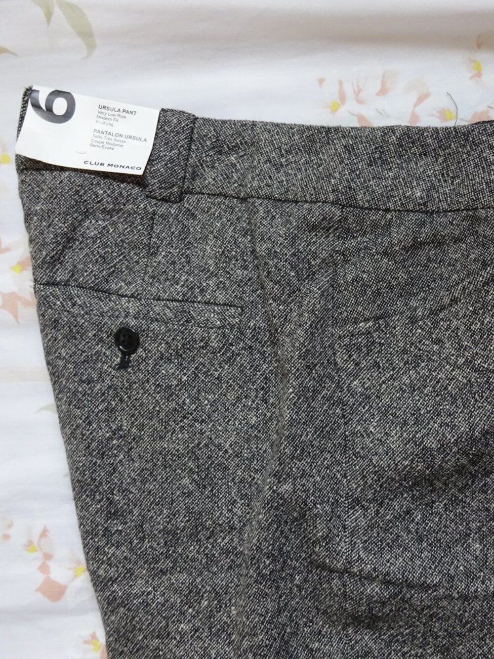 NWT Club Monaco Ursula Trousers - Very Low Rise - Size 6
